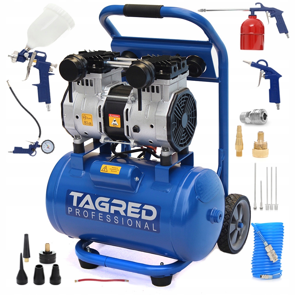 Kompresor bezolejowy Tagred TA382 16 l 10 bar